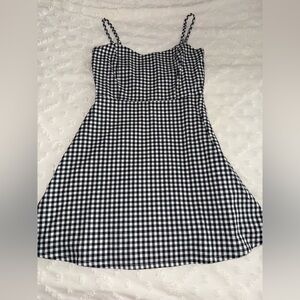 by the way. Monochrome Gingham Dress